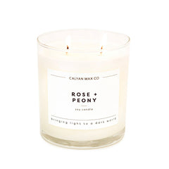 Rose + Peony Soy Candle